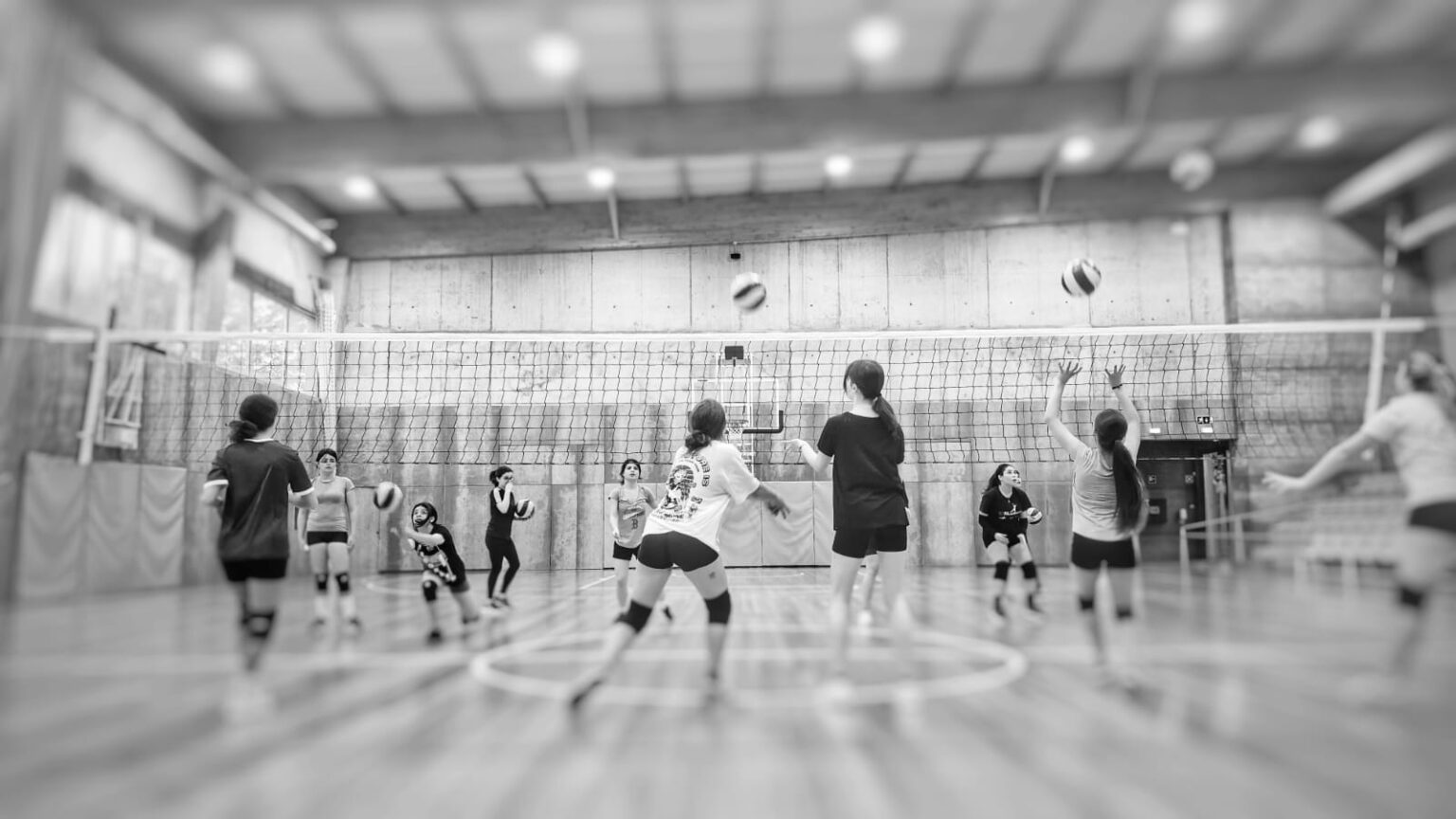 Jogadoras CDM em treino